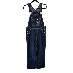 Gemini Vintage Rare Blue Denim Overalls Sz L
